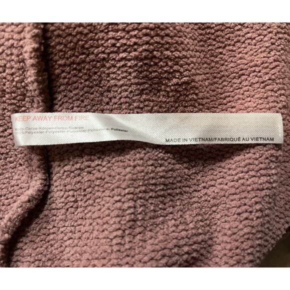 Free People FP Beach Happy Pullover Mauve Dusty Rose Sweater M Chenille Cozy - Picture 15 of 15